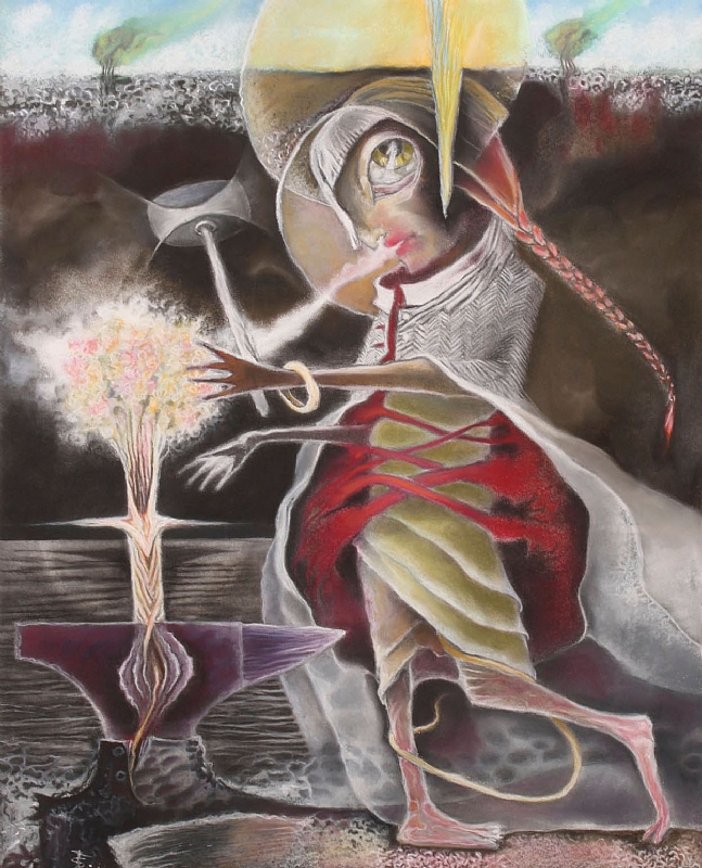 Smed  90x70cm kull/pastell